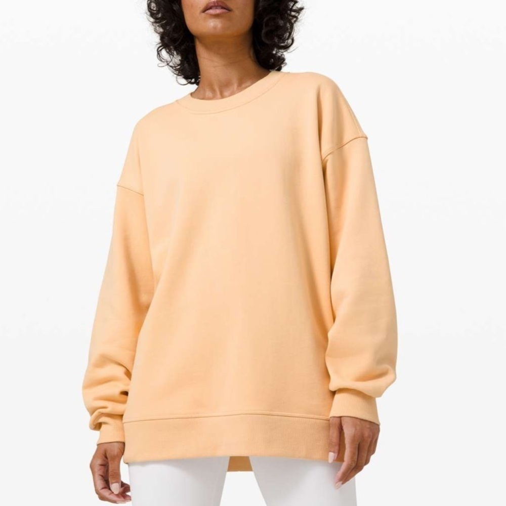 Lululemon Perfectly Oversized Crew Ivory Peach